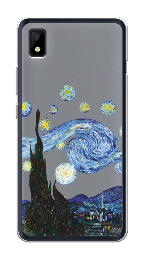 

Чехол на ZTE Blade L210 "Ночь Ван Гога", Голубой;синий;черный, 134150-1