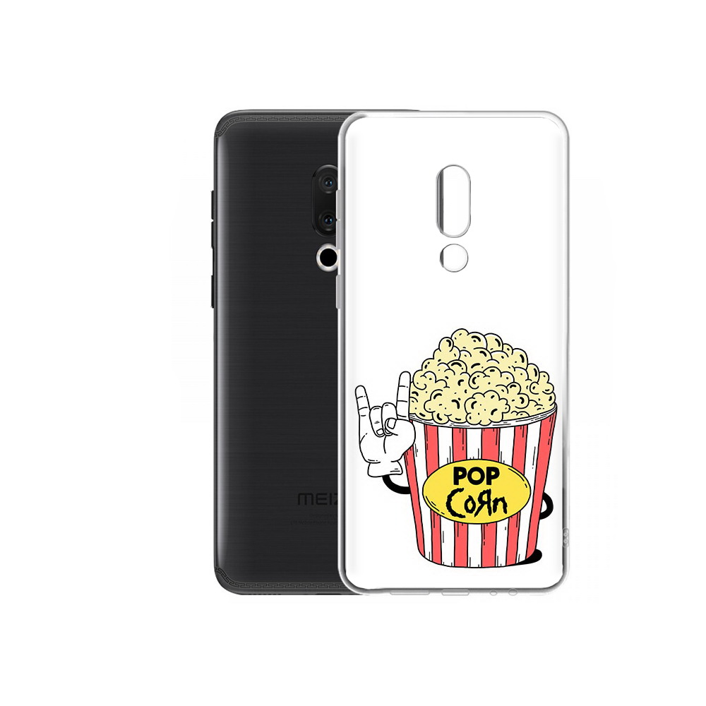 

Чехол MyPads Tocco для Meizu M15 Plus крутой попкорн, Прозрачный, Tocco