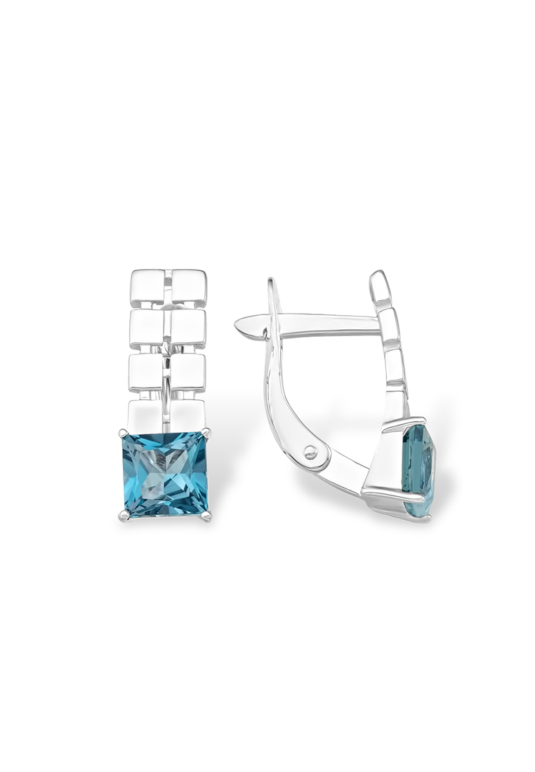 

Серьги из серебра Kari Jewelry 12200111392, топаз, 12200111392