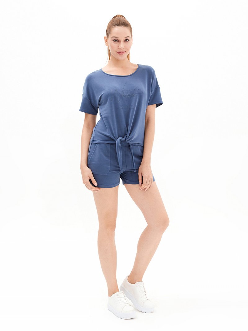 

Футболка женская BlackSpade BS50589 синяя M, BS50589