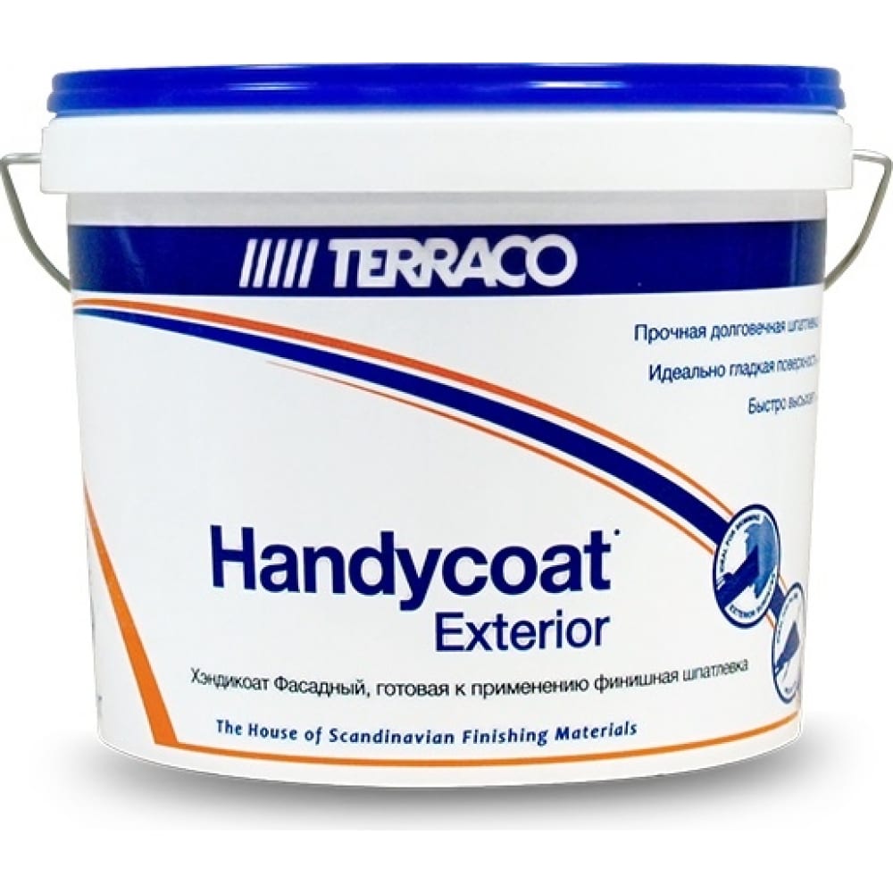 

Шпатлевка финишная Handycoat для фасадных работ 5 кг TERRACO 632505, Белый