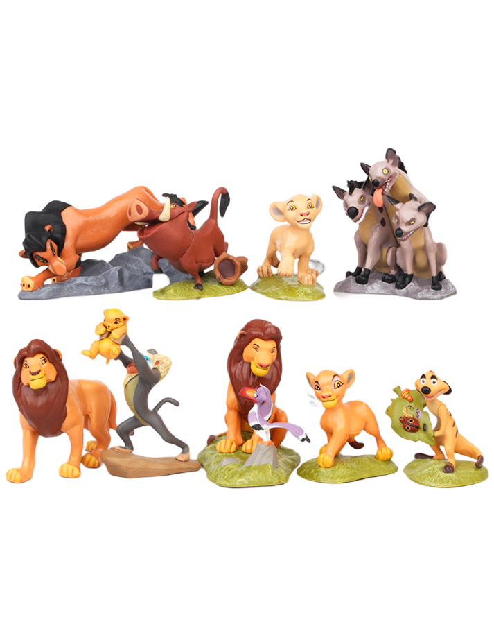 Фигурки StarFriend Король Лев Lion King 9 в 1 Симба Нала Шрам Тимон Пумба 5-10 см