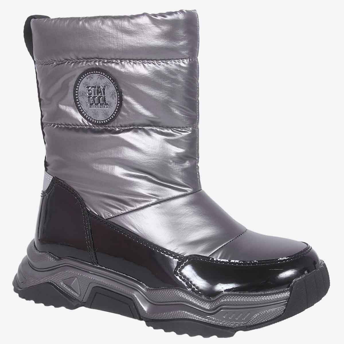 

Дутики детские Kapika 1324д-2 цв.меланж р.29 RU, Серебристый, 1324д-2