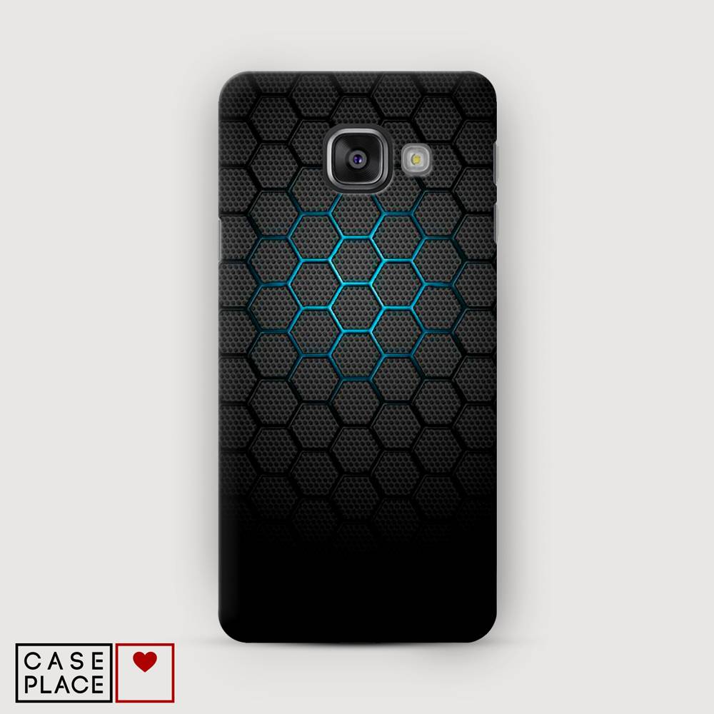 фото Чехол awog "бирюзовые соты" для samsung galaxy a5 2016