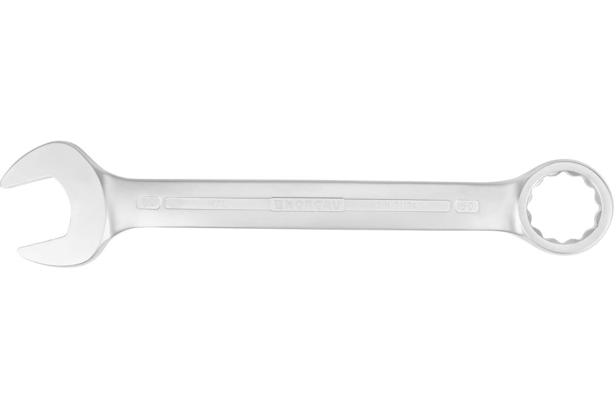 

Ключ NORGAU Industrial гаечный 60 мм удлинённый, рожковый и накидной профиль, SKE-176-471