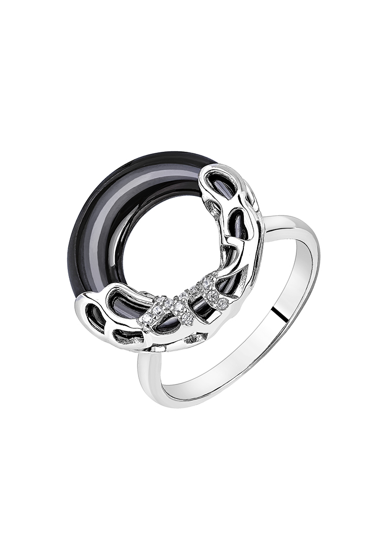 

Кольцо из серебра р. , Kari Jewelry КЛ-0011Г, керамика\фианит, КЛ-0011Г