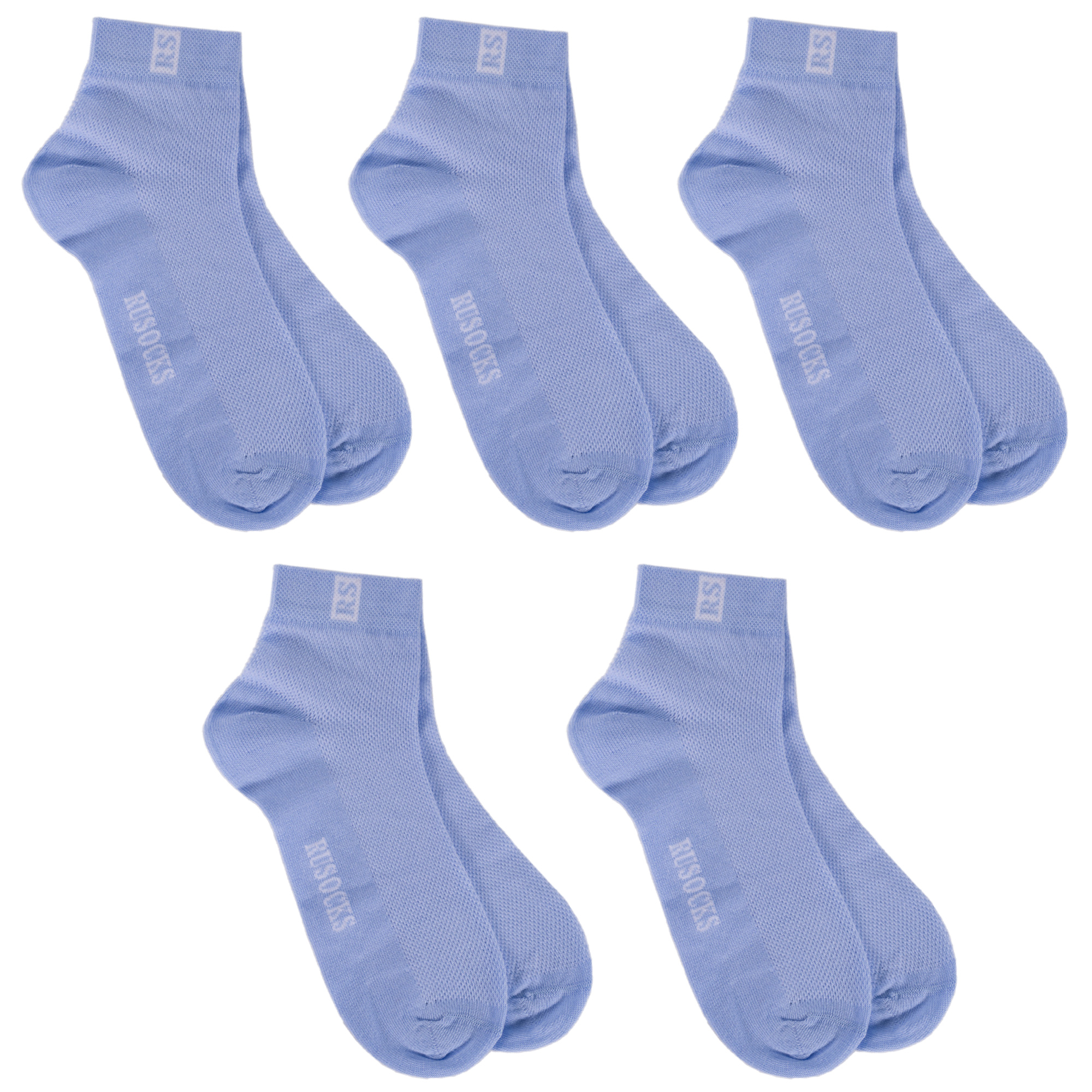 

Носки для девочек Rusocks 5-Д-36_12 цв. голубой; белый р. 18, 5-Д-36