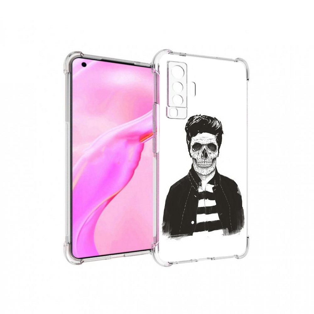 

Чехол MyPads Tocco для Vivo X50 скелет (PT226969.391.604), Прозрачный, Tocco