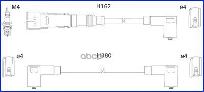 HUCO 134795 Провода высоковольтные к-кт  () 1шт