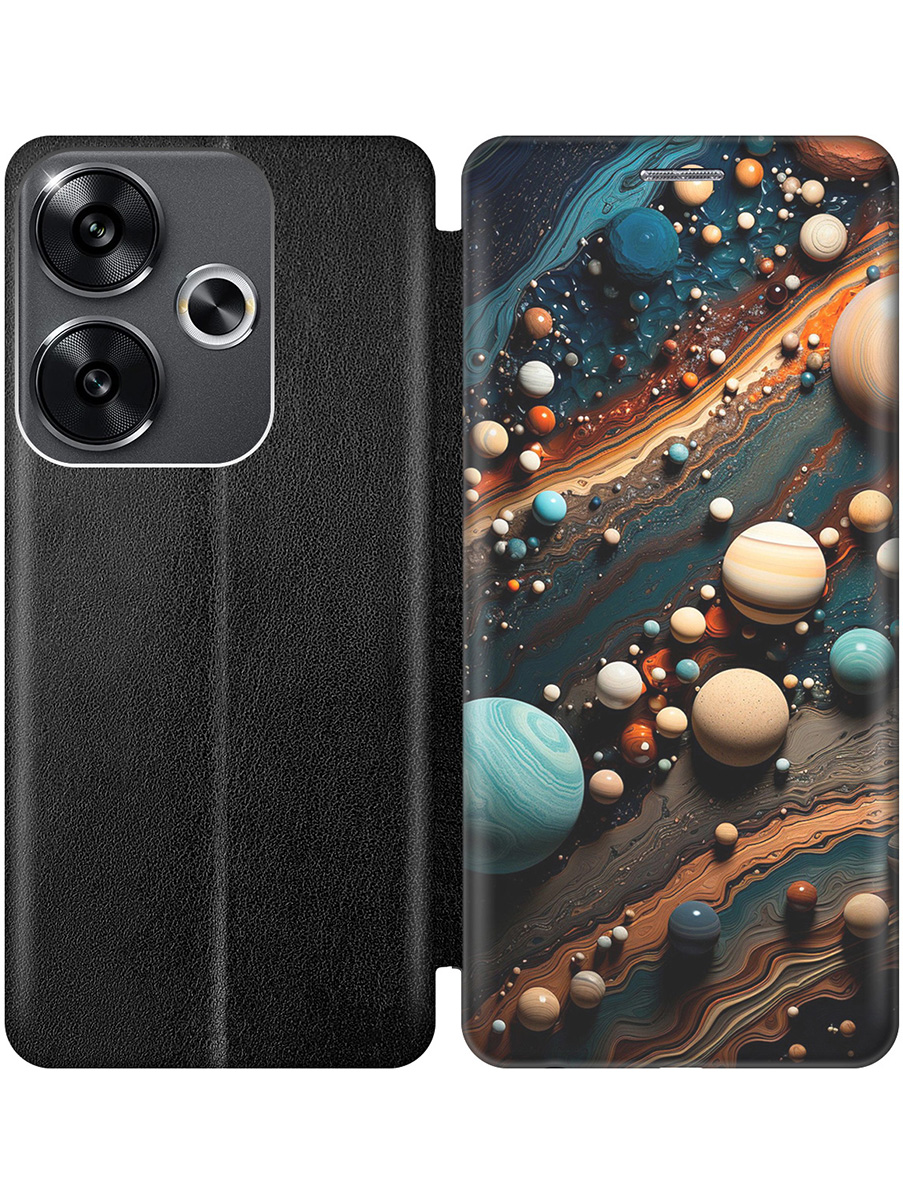 

Чехол-книжка на Xiaomi Redmi Turbo 3 / Poco F6 с принтом "Шары на мраморном полу" черный, Черный;желтый;голубой, 783980831