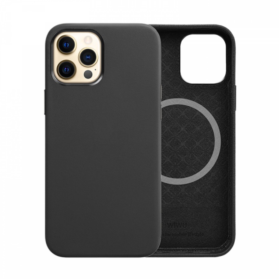 

Чехол WiWU Magnetic Leather Case для iPhone 13 Pro 6.1inch Black, Черный