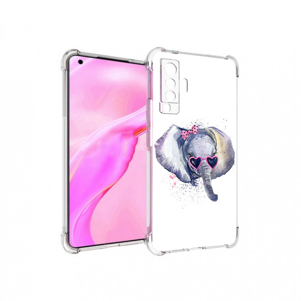 

Чехол MyPads Tocco для Vivo X50 слоник в очках (PT226969.391.608), Прозрачный, Tocco