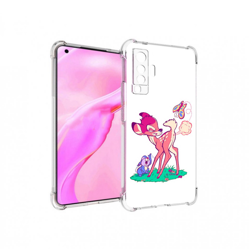 

Чехол MyPads Tocco для Vivo X50 смешной олененок (PT226969.391.610), Прозрачный, Tocco
