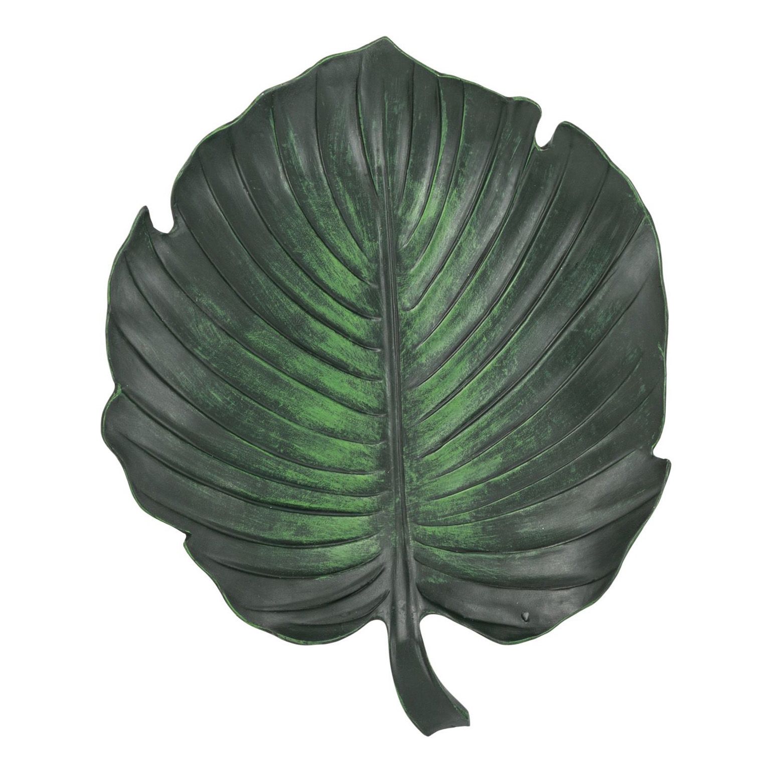 Панно Glasar Зеленый лист 31 х 26 см