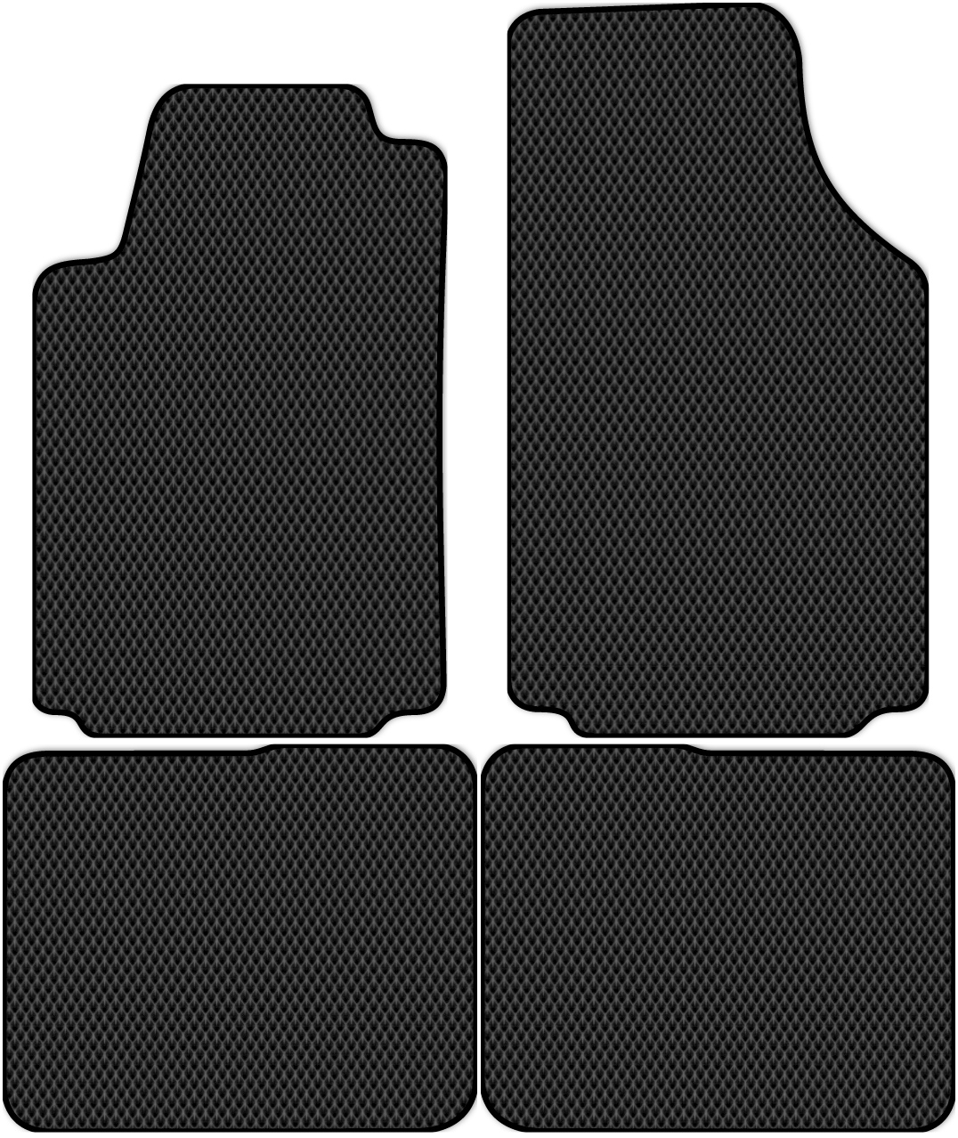 

Коврики ЭВА в салон для Audi A2 (8Z) 1999 - 2005, 4 шт. черный, 1203-S4N-H