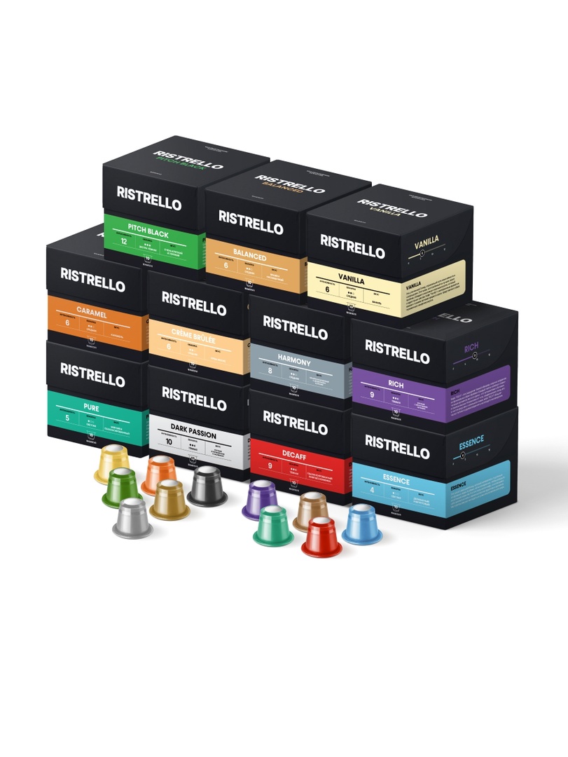 Кофе в капсулах Ristrello 11 вкусов, 110 капсул