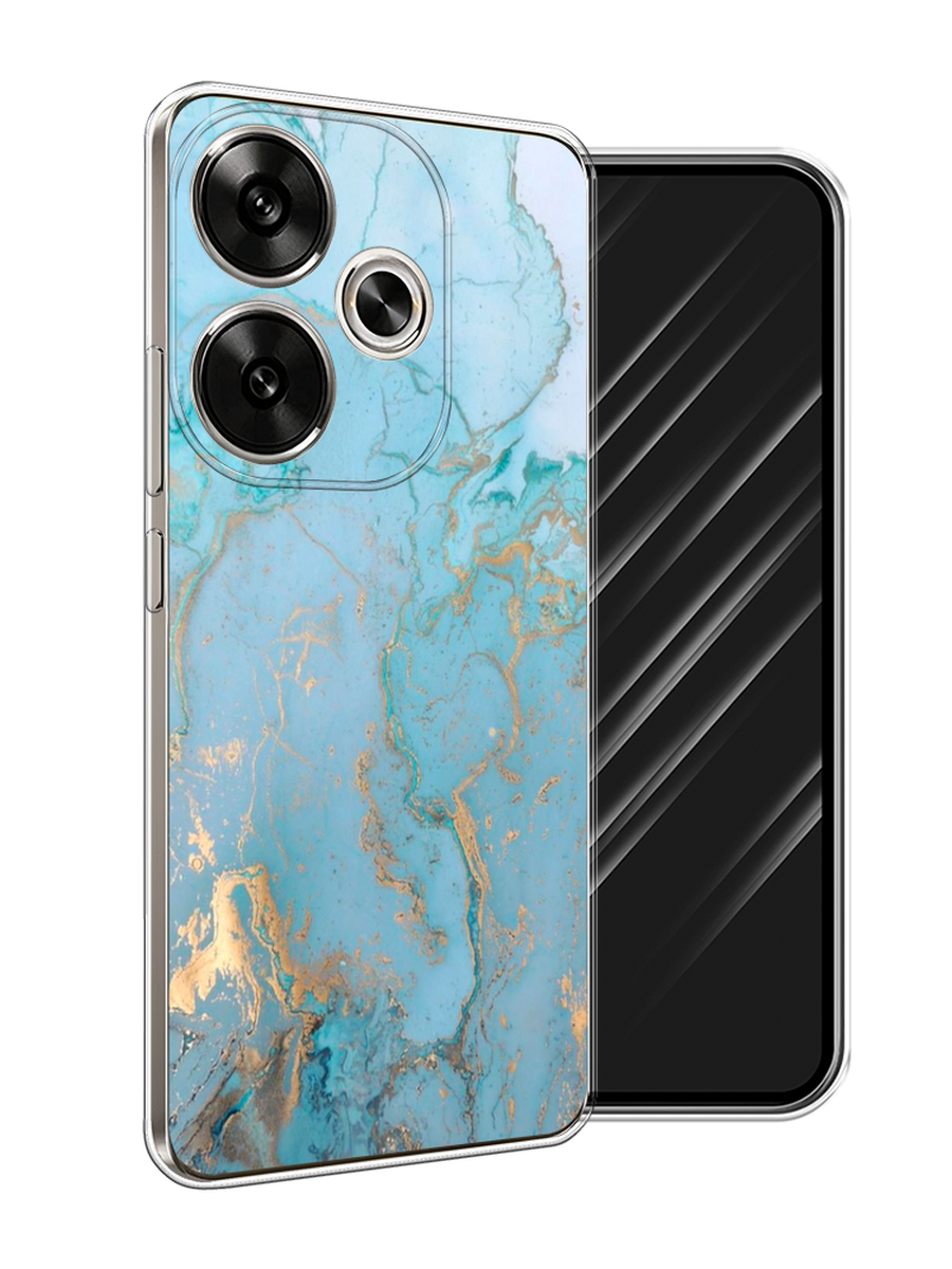 

Чехол Awog на Xiaomi Redmi Turbo 3 "Голубой мрамор рисунок", 322150-1