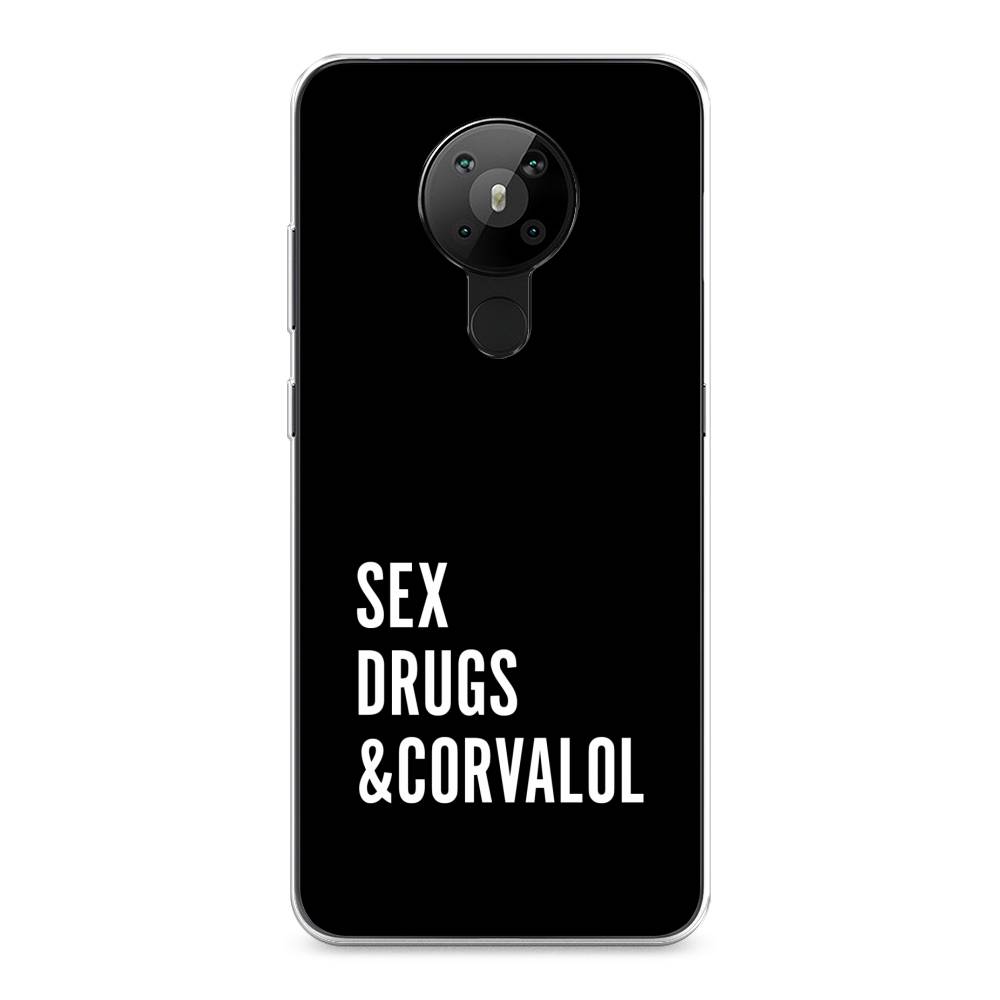

Чехол на Nokia 5.3 "Corvalol", Черный;серый;белый, 123450-6