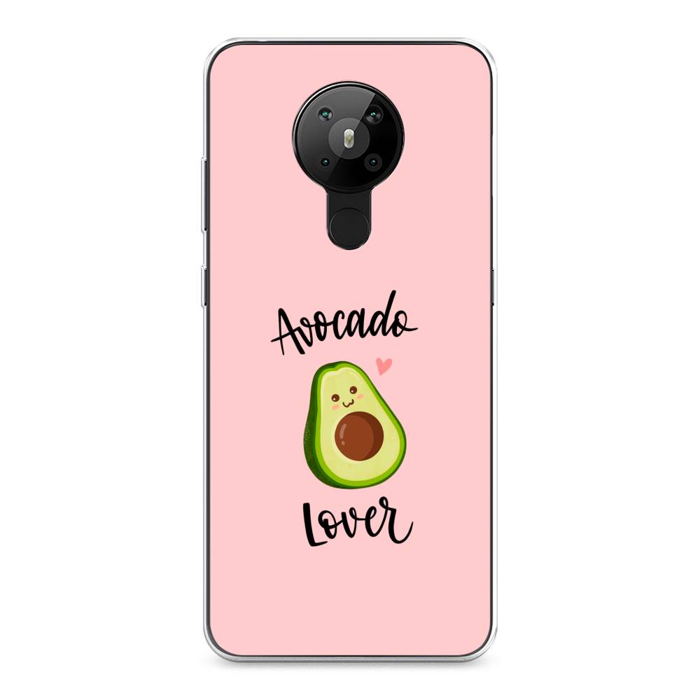 

Чехол на Nokia 5.3 "Avocado lover", Розовый;зеленый, 123450-6