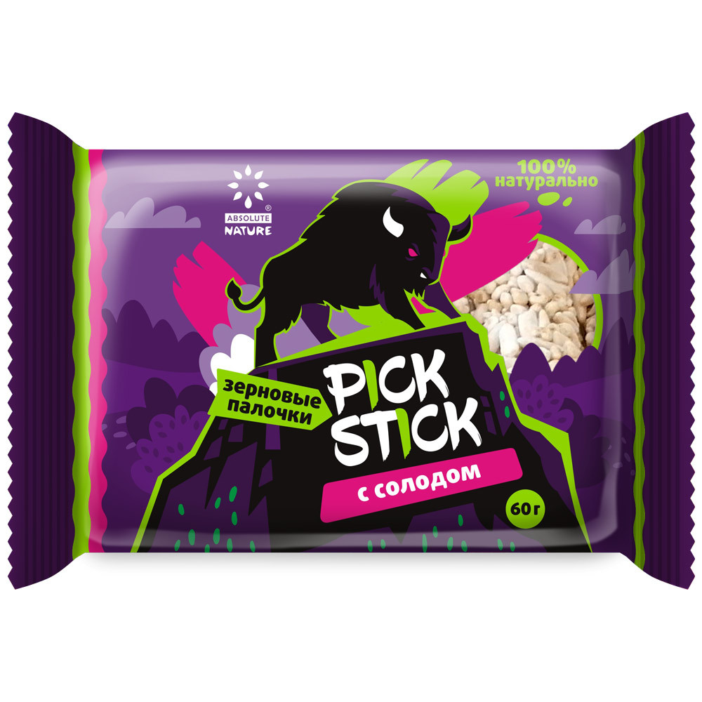 

Палочки Absolute Nature зерновые Pick-Stick с солодом 6 штук по 10 г