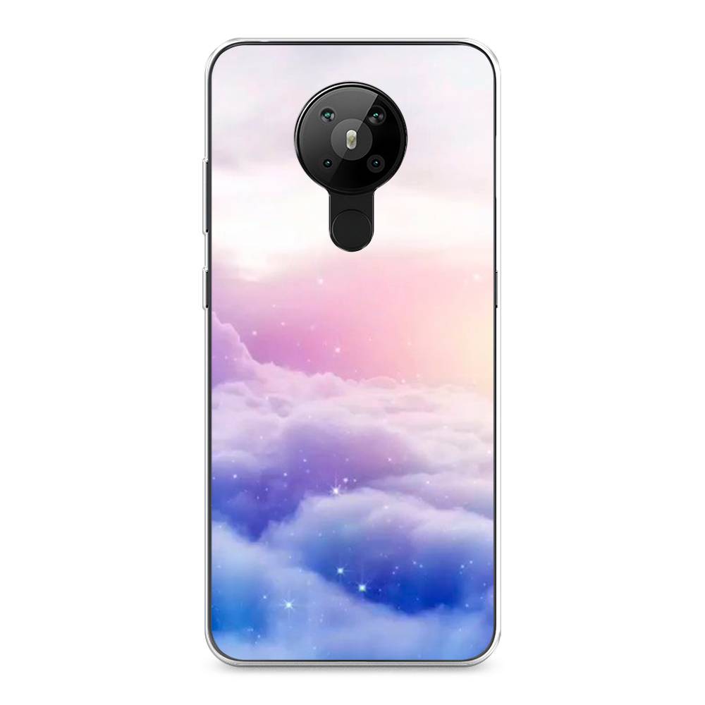 

Чехол на Nokia 5.3 "Небеса", Голубой;белый;розовый, 123450-2