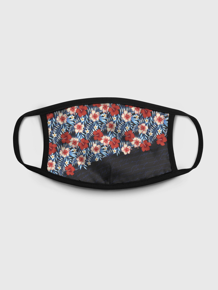 

Многоразовая маска унисекс Burnettie Flowers With Inscriptions, Разноцветный, Flowers With Inscriptions