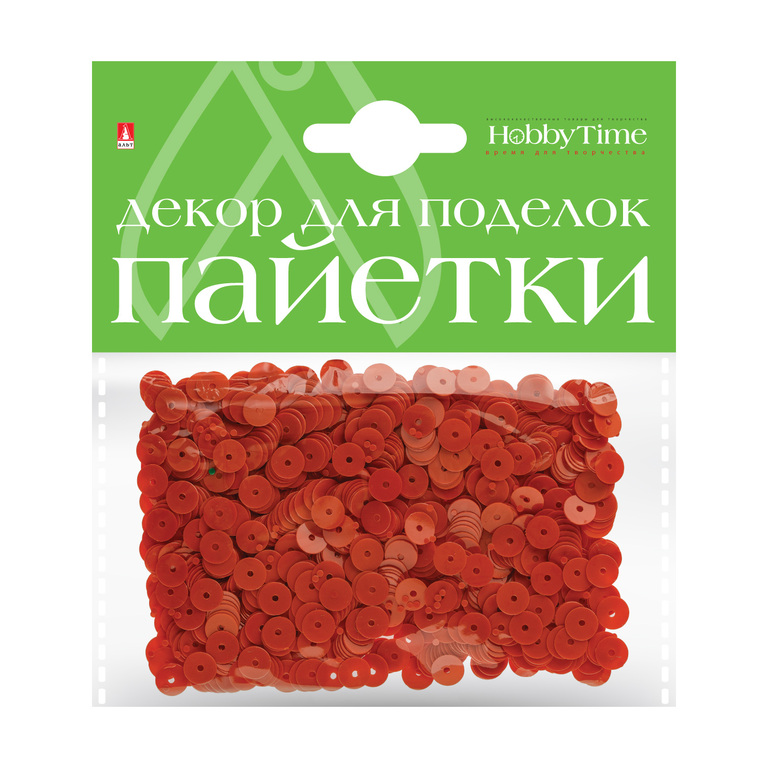 

Декор для поделок Пайетки цветные, однотонные №17 , 6 мм Альт 2-414/01, Разноцветный