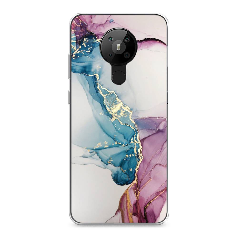 

Чехол на Nokia 5.3 "Розовые разводы рисунок", 123450-3