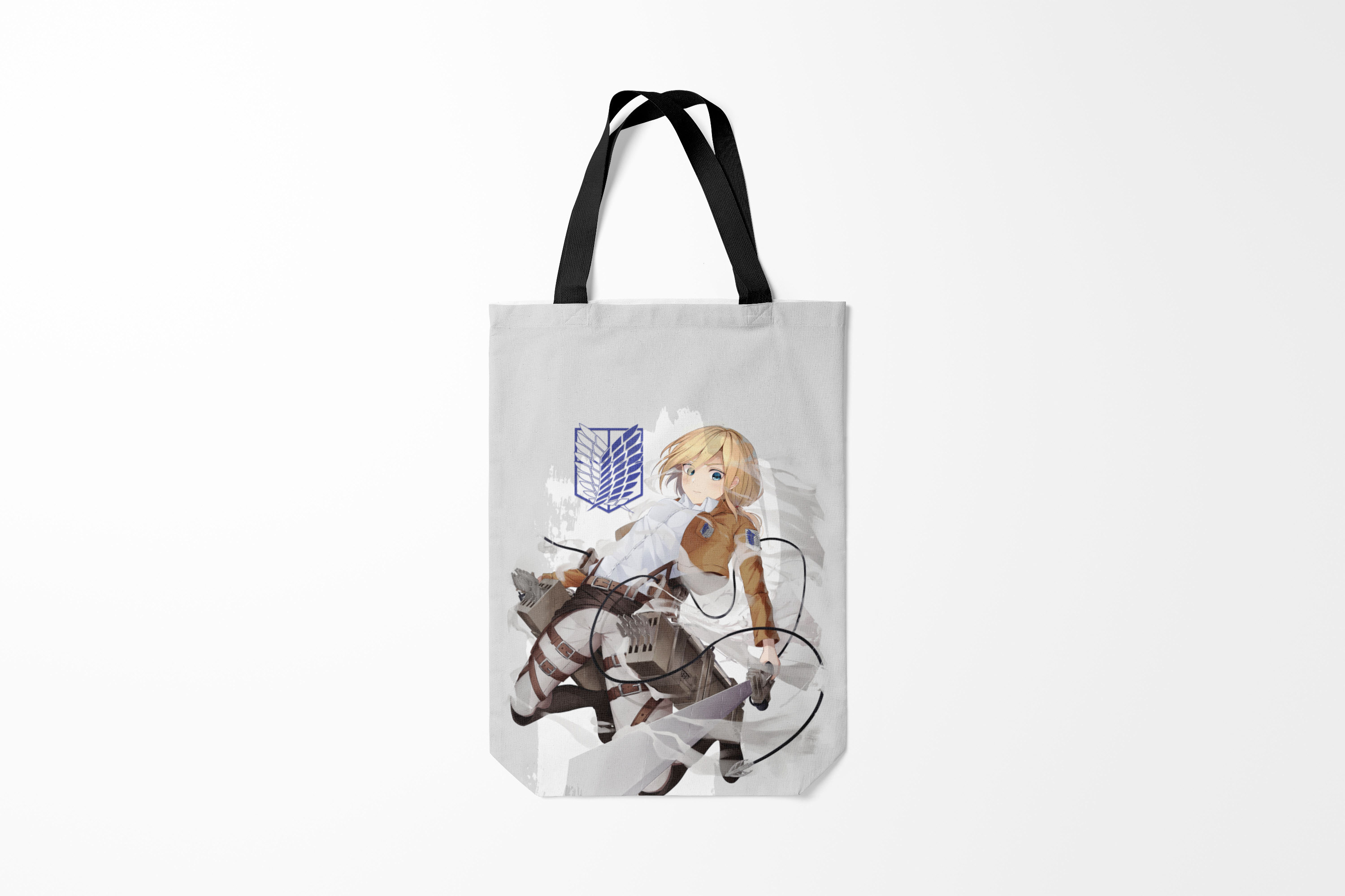 

Сумка шoппер унисекс Burnettie Атака Титанов Attack on Titan, серый, Атака Титанов Attack on Titan