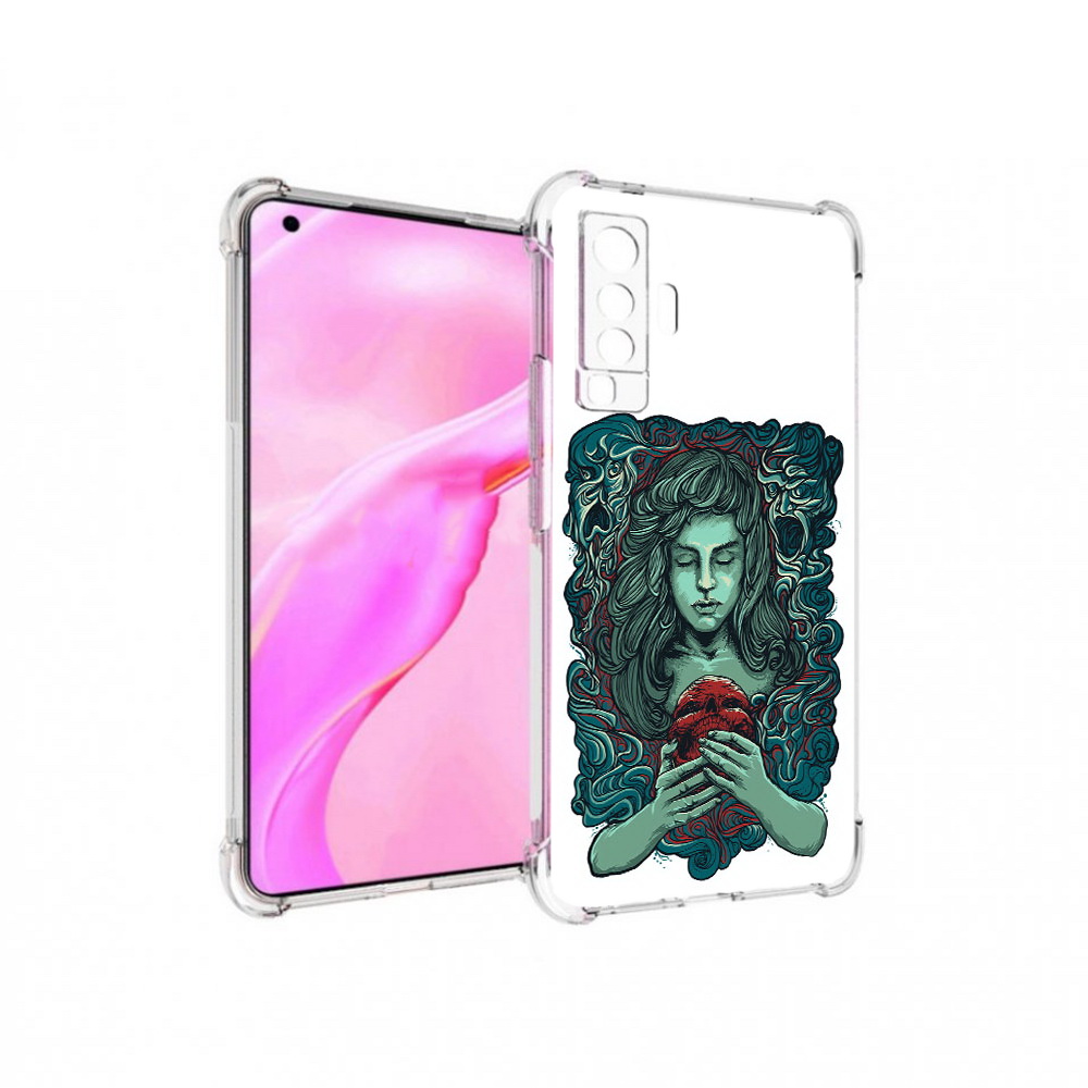 

Чехол MyPads Tocco для Vivo X50 спящая девушка (PT226969.391.619), Прозрачный, Tocco