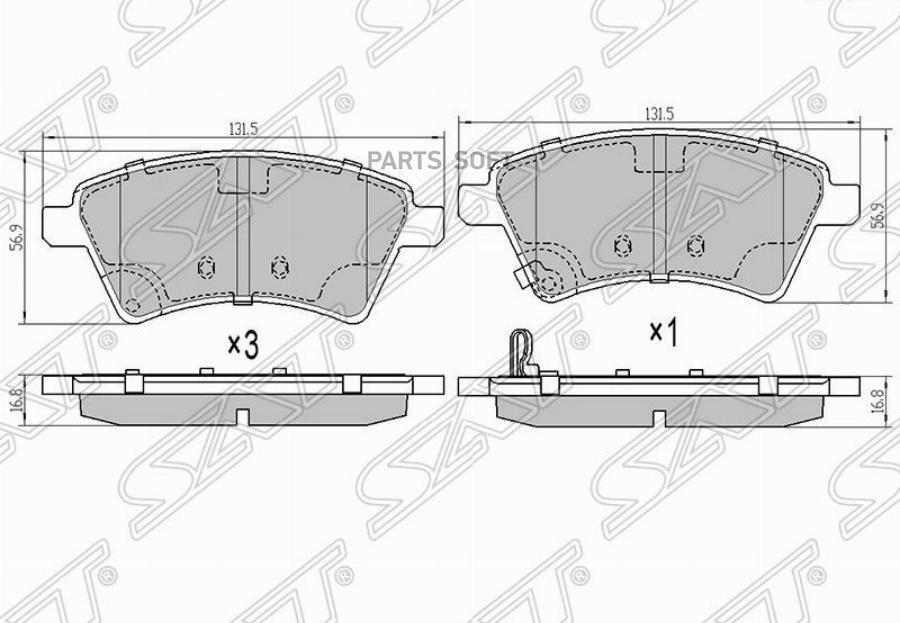 

Колодки Тормозные Перед Suzuki Sx4 06- Sat арт. ST-55810-79J00