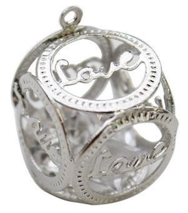 

Бусина со стразами Love , цвет: серебро, 2 штуки Китай 7719758