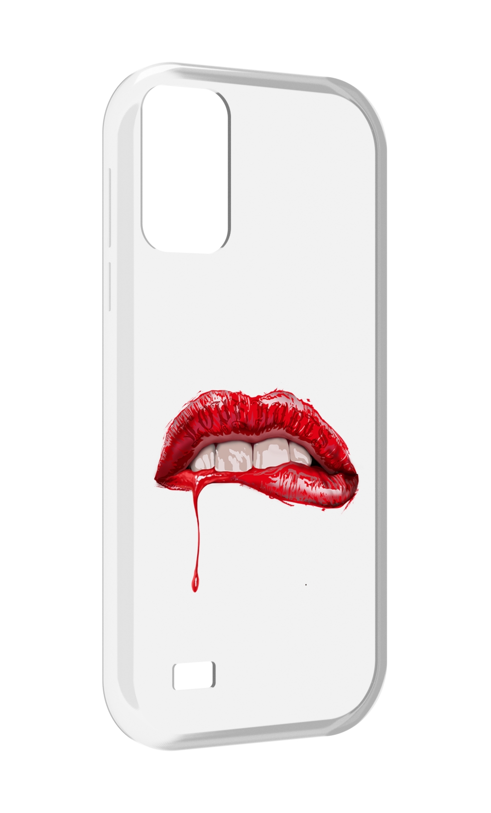 

Чехол MyPads яркие красные губы для Oukitel C31, Прозрачный, Tocco