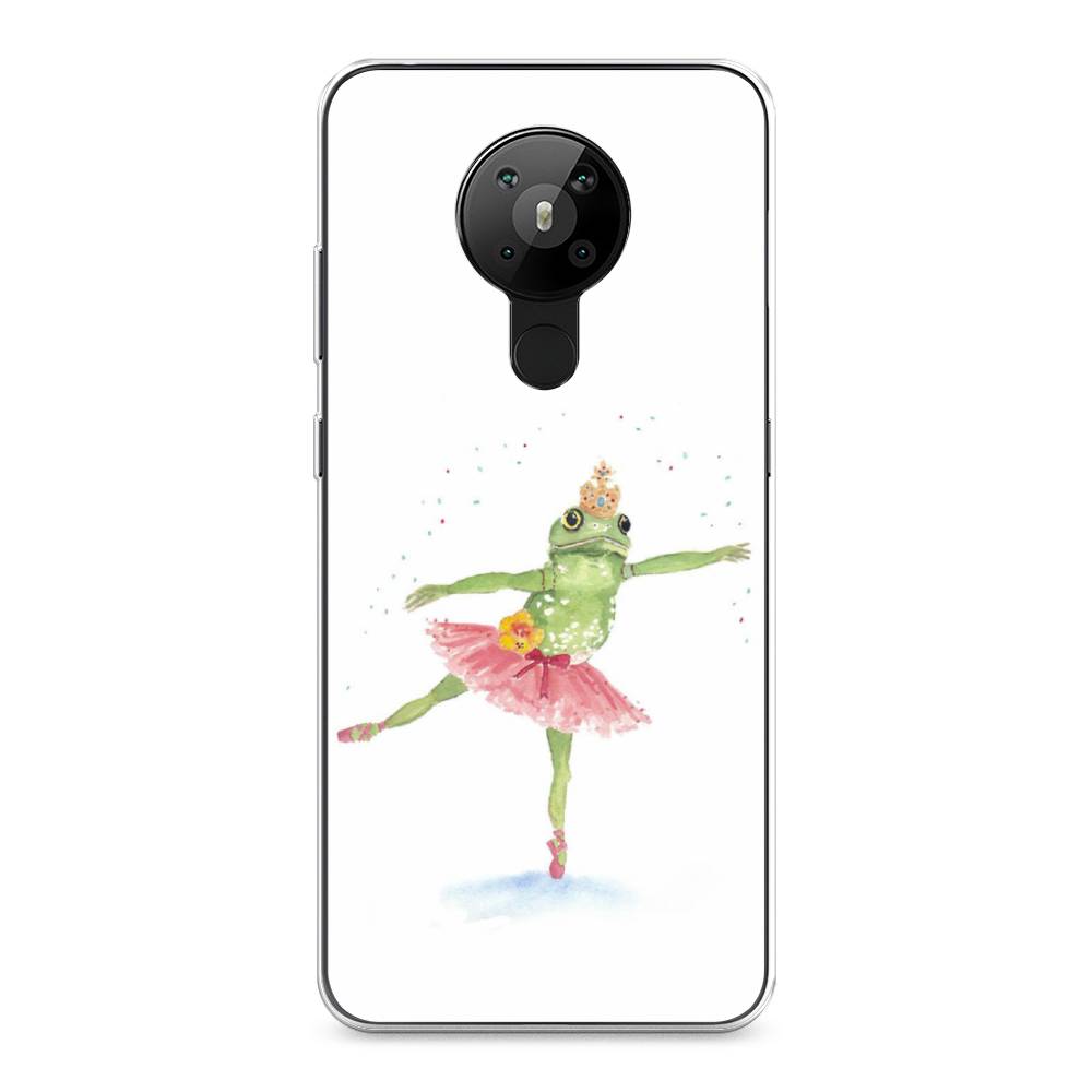 

Чехол на Nokia 5.3 "Лягушка-балерина", Зеленый, 123450-4