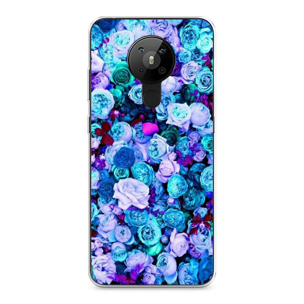

Чехол на Nokia 5.3 "Цветочный ковер", Фиолетовый, 123450-2