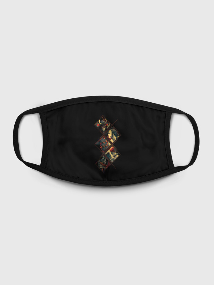 

Многоразовая маска унисекс Burnettie Samurai, Разноцветный, Samurai