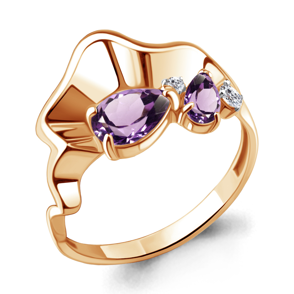 

Кольцо из серебра р.  AQUAMARINE 6949304А_925_з, 6949304А_925_з