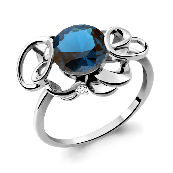 

Кольцо из серебра р. , AQUAMARINE 6592893А_925_з, 6592893А_925_з