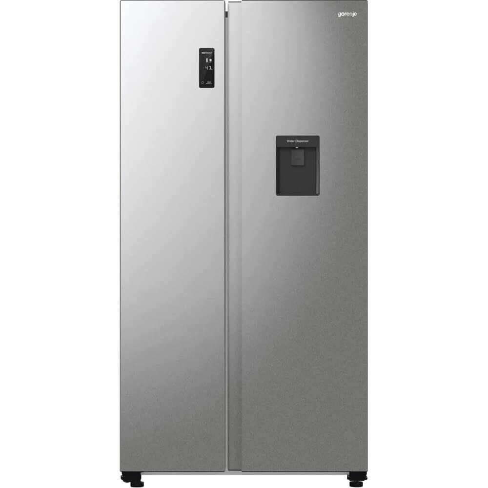 Холодильник Gorenje NRR9185EAXLWD серебристый двухкамерный холодильник gorenje nrk6202exl4