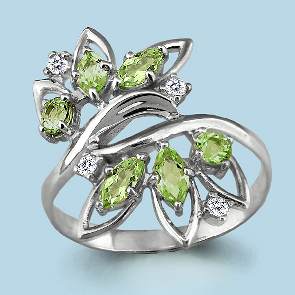 

Кольцо из серебра р. , AQUAMARINE 6554107А_925_р, 6554107А_925_р