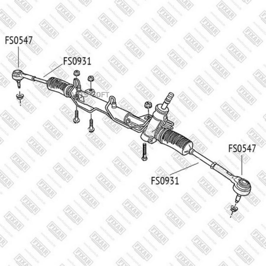 

Тяга Рулевая Chrysler Voyager 00-> FIXAR FS0931