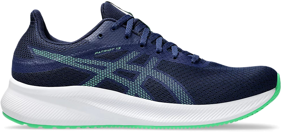 

Кроссовки мужские Asics PATRIOT 13 синие 11 US, Синий, PATRIOT 13