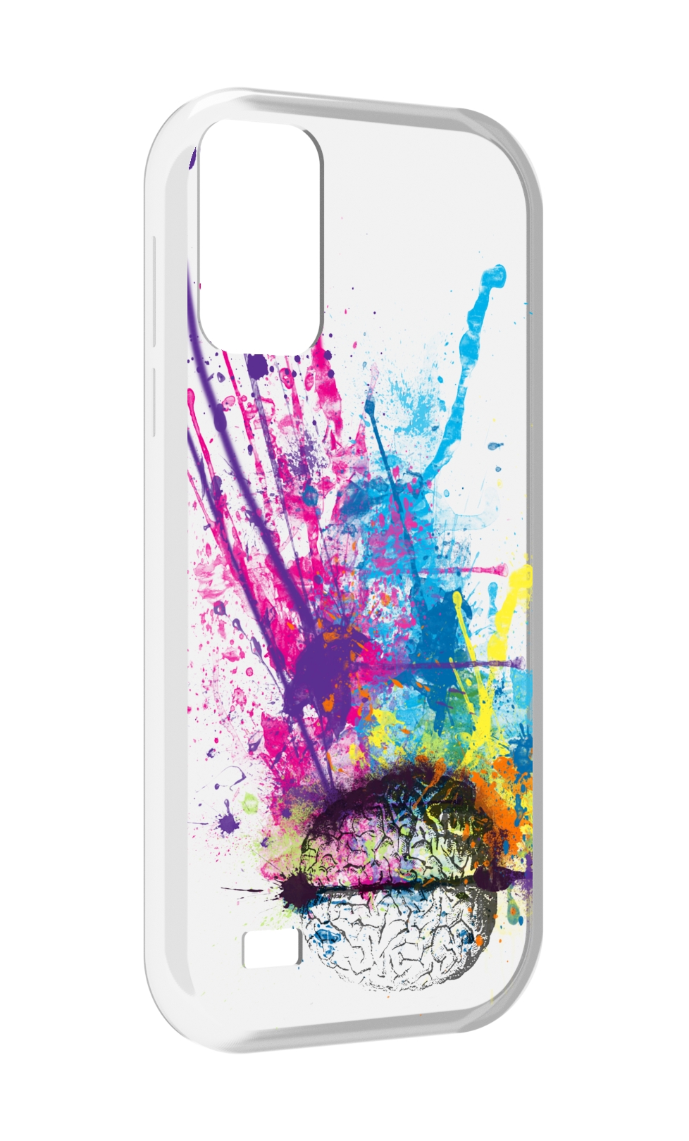 

Чехол MyPads яркий красочный мозг для Oukitel C31, Прозрачный, Tocco