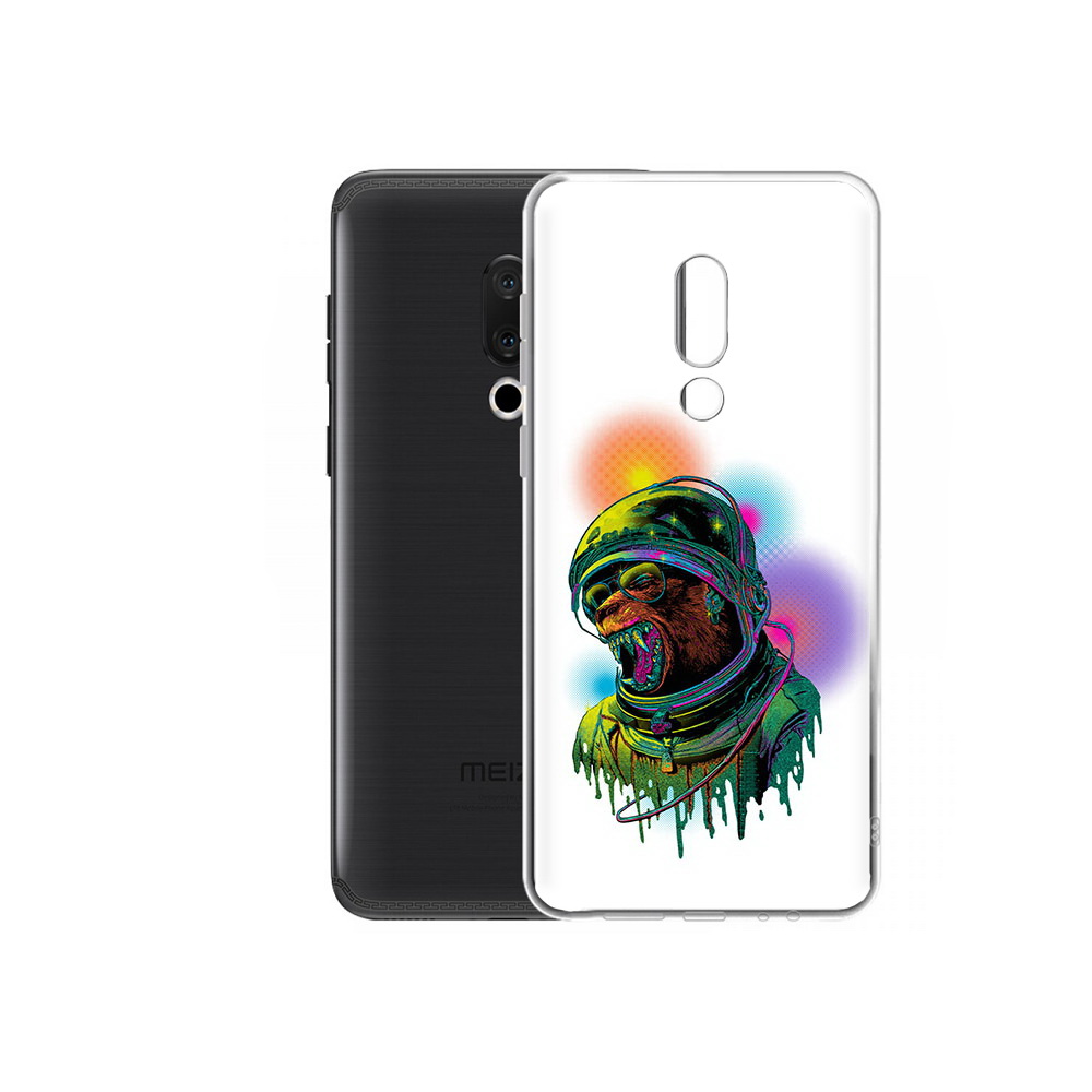 

Чехол MyPads Tocco для Meizu M15 Plus медведь космонавт, Прозрачный, Tocco