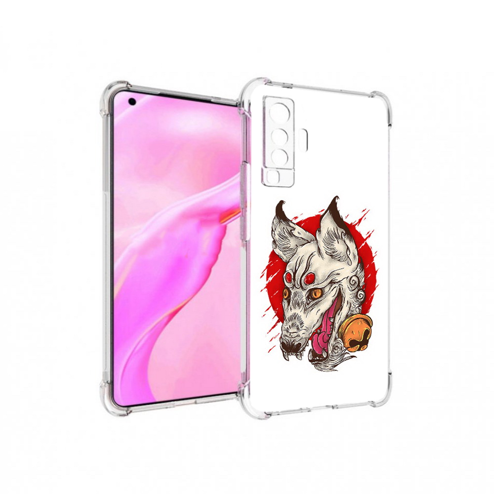 

Чехол MyPads Tocco для Vivo X50 страшная собака (PT226969.391.627), Прозрачный, Tocco