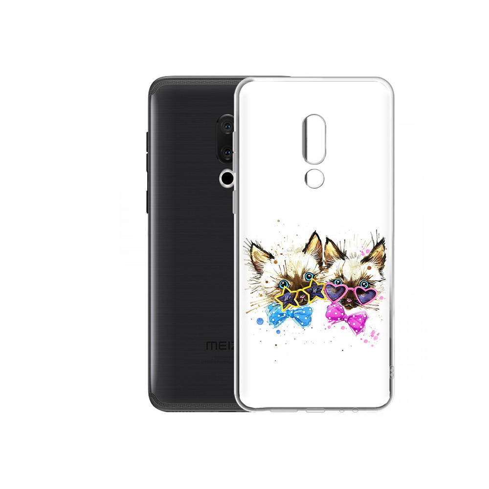 

Чехол MyPads Tocco для Meizu M15 Plus милые котята, Прозрачный, Tocco