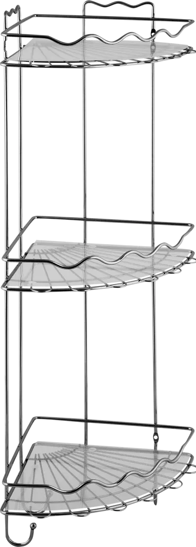 Полка для ванной комнаты Swensa трёхъярусная угловая металл 7671₽