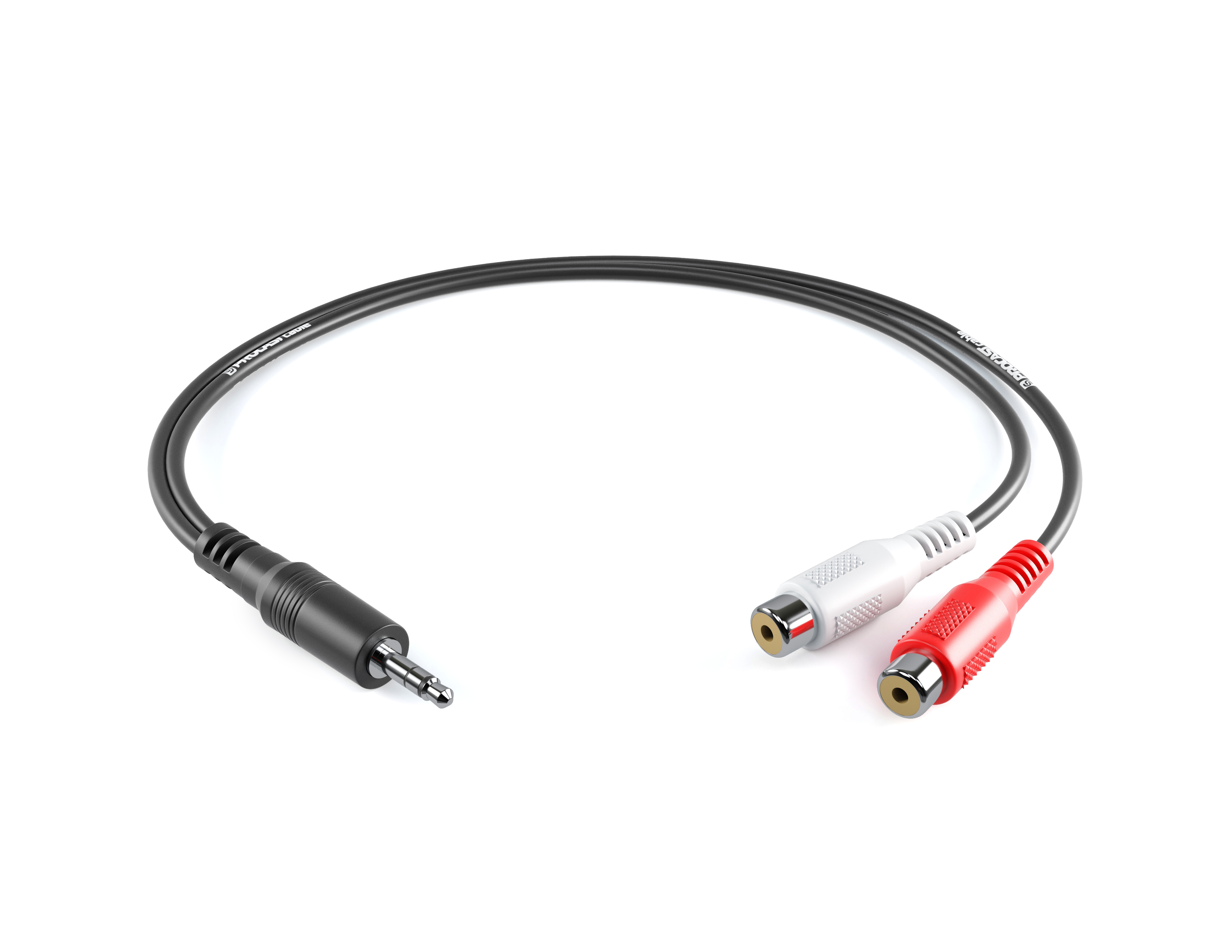 фото Переходник 3,5mm minijack trs(m)-2rca(f) procast cable