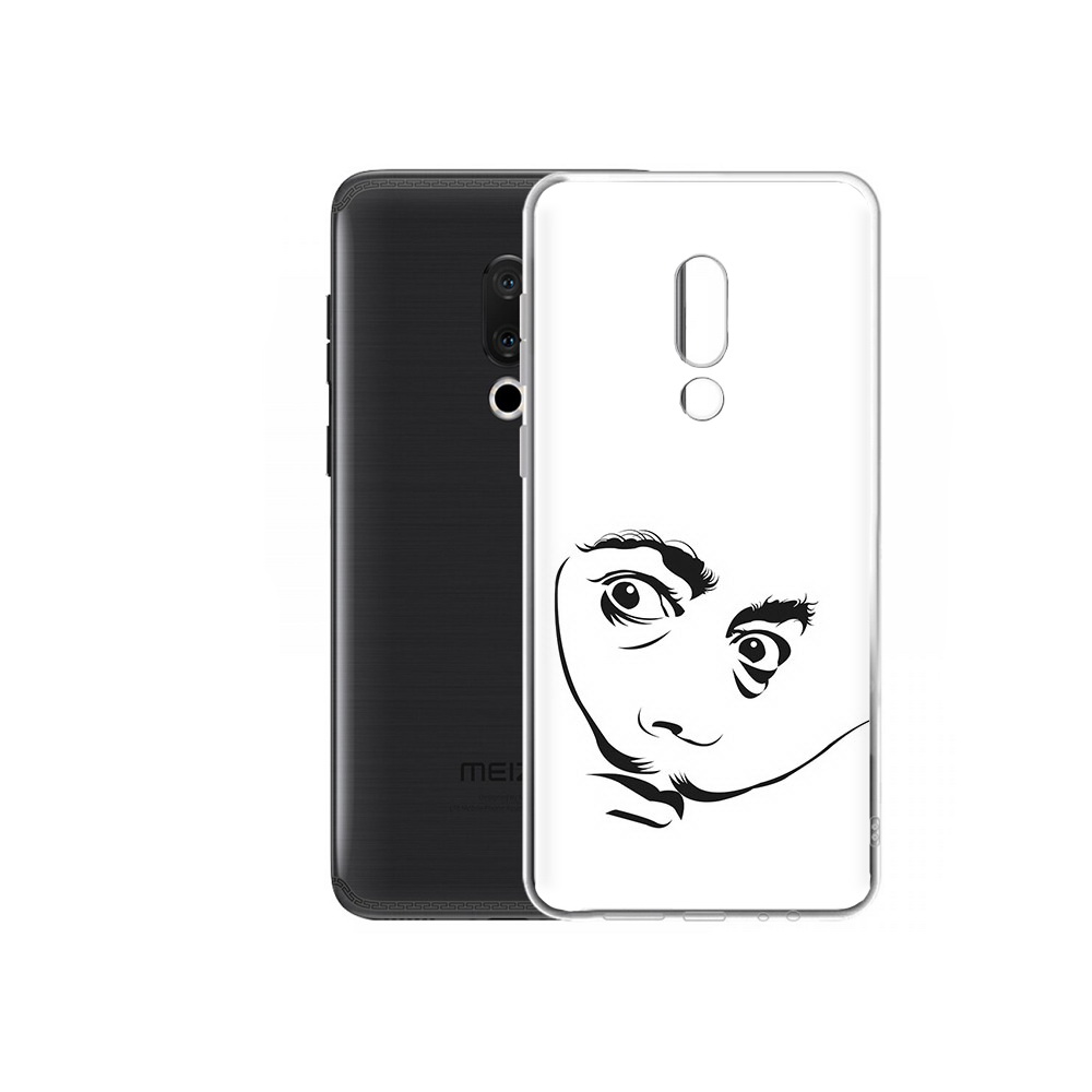 

Чехол MyPads Tocco для Meizu M15 Plus мужчина с длинными усами, Прозрачный, Tocco