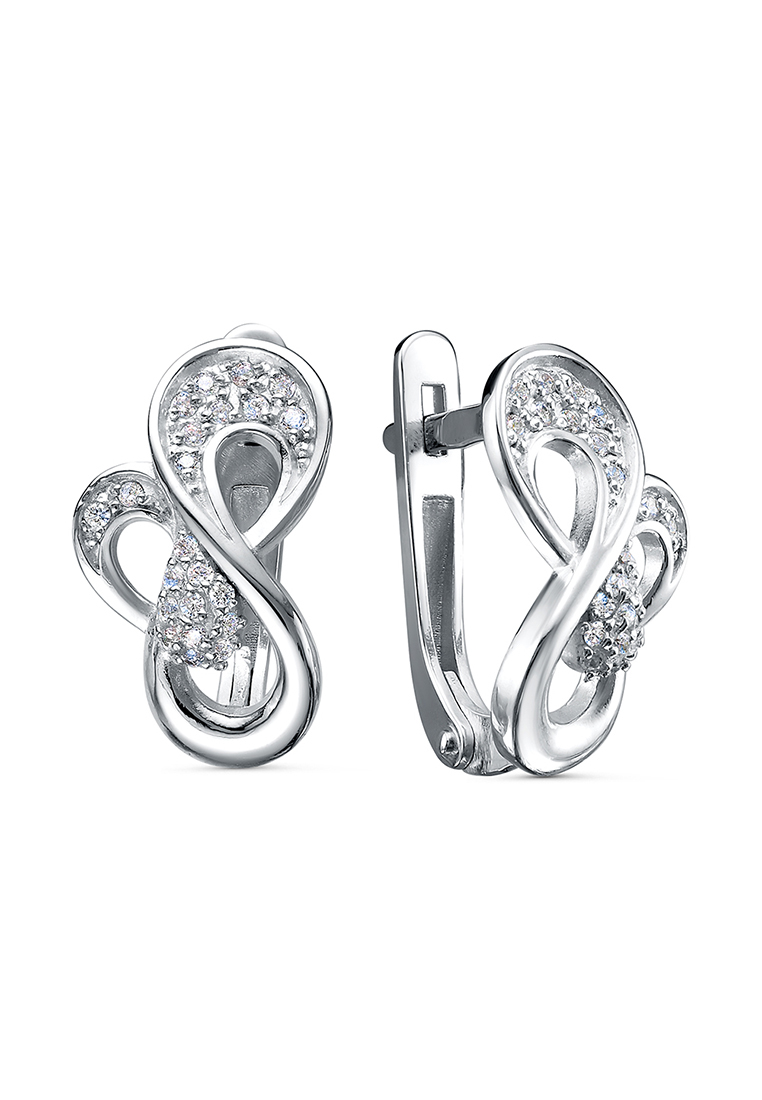 

Серьги из серебра Kari Jewelry 3101028205, фианит, 3101028205